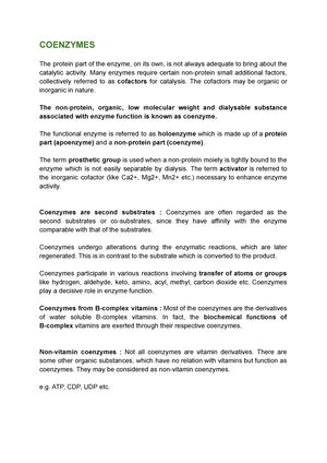 Oligomeric enzymes-1 - Useful important notes - OLIGOMERIC ENZYMES ...