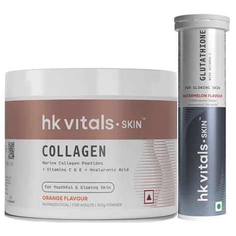 HealthKart hk vitals Marine Collagen Supplement (Orange, 100g ...