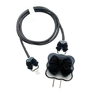 Prolet Cute 3D Bow Design Case Cover for iPhone Adapter Compatible with ...