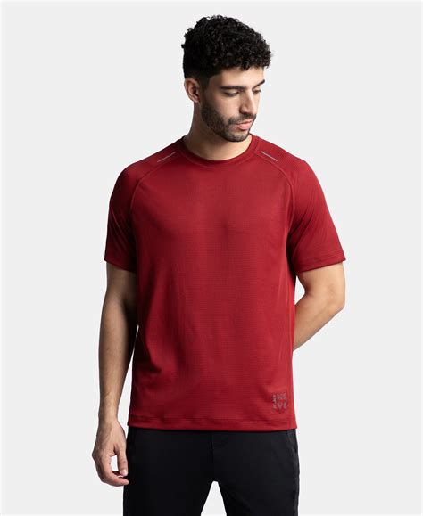 Buy Lightweight Microfiber Solid Round Neck Half Sleeve T-Shirt with ...