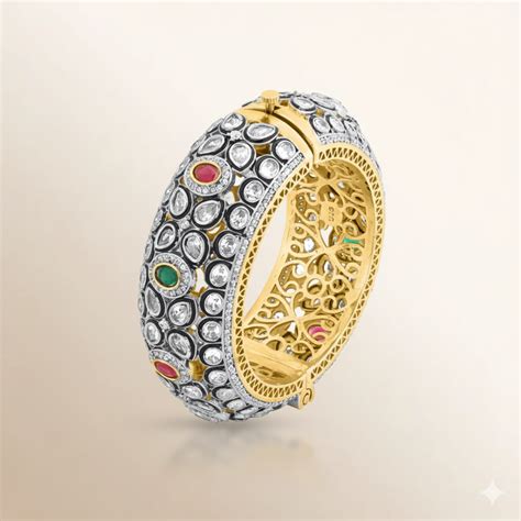 Kundan Kada Bracelet – Day Mood Collections by Kanika