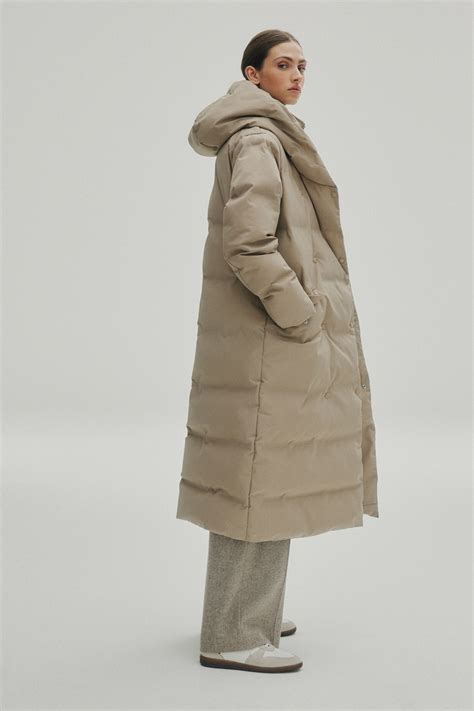 Buy Neutral Longline Shower Resistant Padded Hooded Coat from Next Ireland