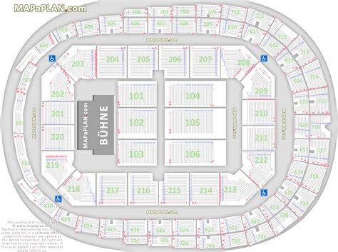 Cologne Lanxess Arena Koeln - Detailed seat & row numbers concert chart ...