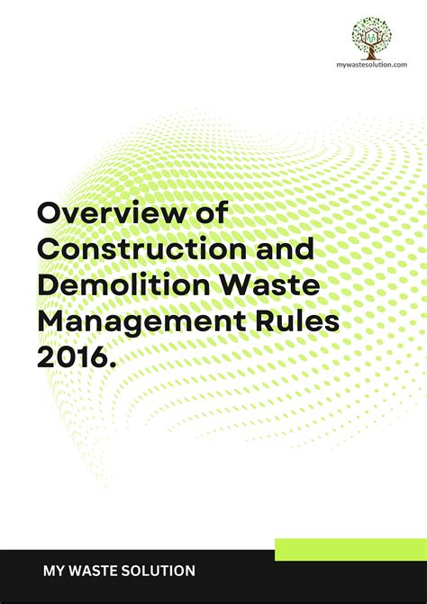 Technical Reports On Waste Management