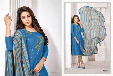 Shagun Autogragh 15 Casual Wear Designer Churidar Dress Material Collection