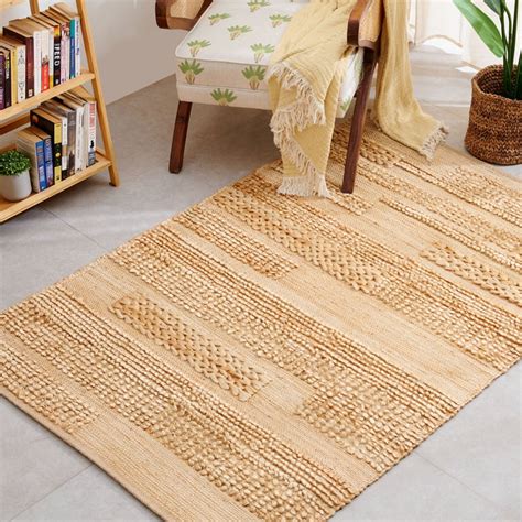 Buy Natura Jute Woven Carpet - 180x120cm from Home Centre at just INR ...
