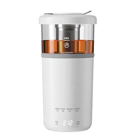 Exrp Travel Electric Tea Kettle, Portable Small Mini Hot Glass Teapot ...