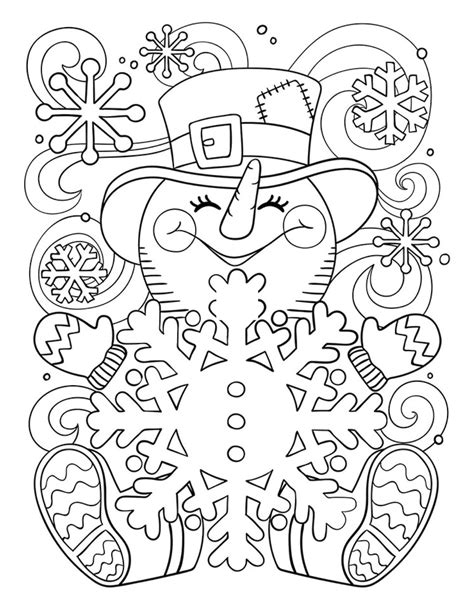 Free Printable Cute Christmas Coloring Pages