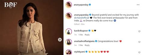 Ananya Panday creates history as Chanel first Indian brand ambassador ...