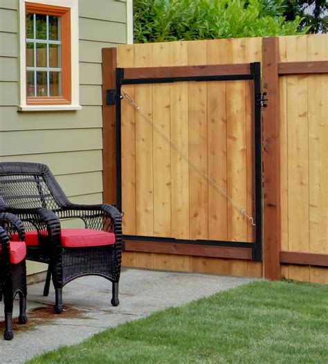 Adjust-A-Gate Original Series 2-Rail Adjustable Gate Frame Kit 1-1/4-in Black Gate Kit AG60 ...