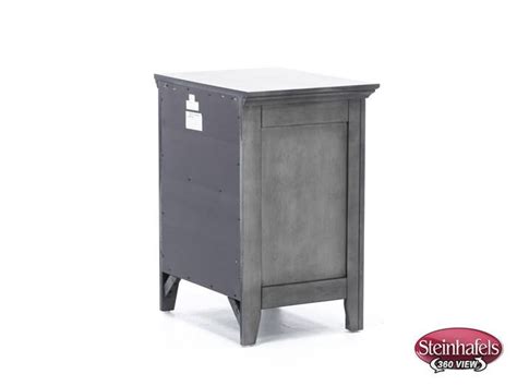 San Mateo Grey Three Drawer Nightstand | Steinhafels
