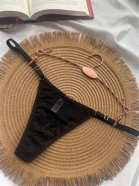 Kit 3 Sexy Panties With Double Thong And Tulle - Adjustable G-String ...