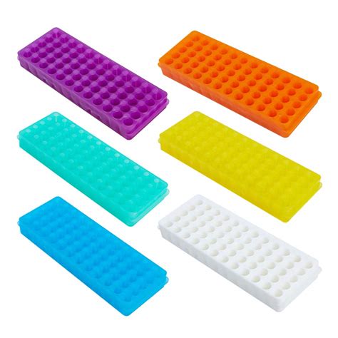 Buy OLYCRAFT 5PCS Polypropylene Microcentrifuge Tube Rack, Double Panel ...