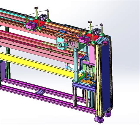 自动化组装流水线升降机工装流水板形式循环作业示范图纸3D模型下载_三维模型_SolidWorks模型 - 制造云 | 产品模型