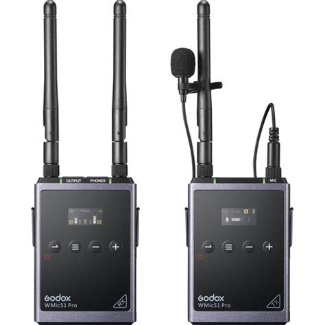 Godox WMicS1 Kit 1 Camera-Mount Wireless Omni Lavalier Microphone ...