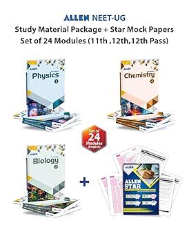 Buy ALLEN NEET-UG Study Material Package (Set of 24 Modules) and STAR ...