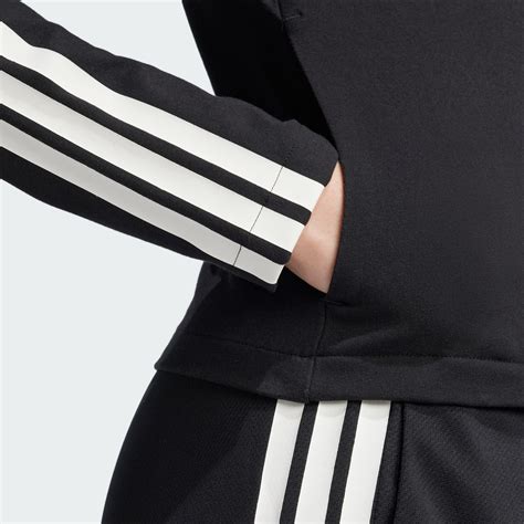 CLOTHING - Tiro Cut 3-Stripes Slim Fitted High-Neck Track Top - Black ...
