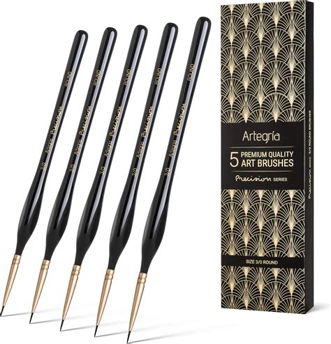 ARTEGRIA Detail Paint Brush Set - 5 Miniature Paint India | Ubuy