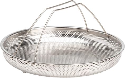 Amazon.com: 2Pcs Stainless Steel Metal Basket Round Steam Holder Tray ...