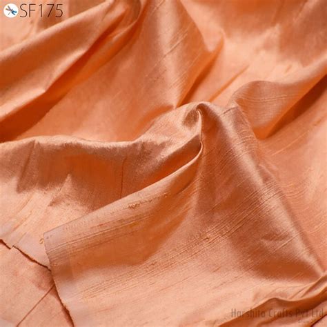 Dark Peach Pure Dupioni Fabric by the Yard – Wedding & Sewing ...