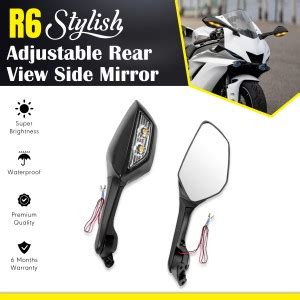 Moto Genius Manual Rear View Mirror For Universal For Bike Universal ...