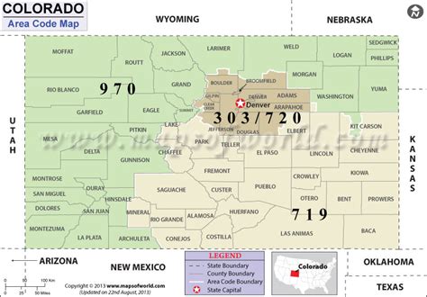 Image result for Area Code of Colorado