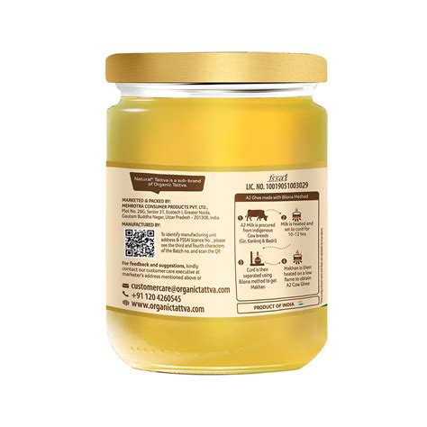 NATURAL TATTVA A2 Cow Ghee – Organic Tattva