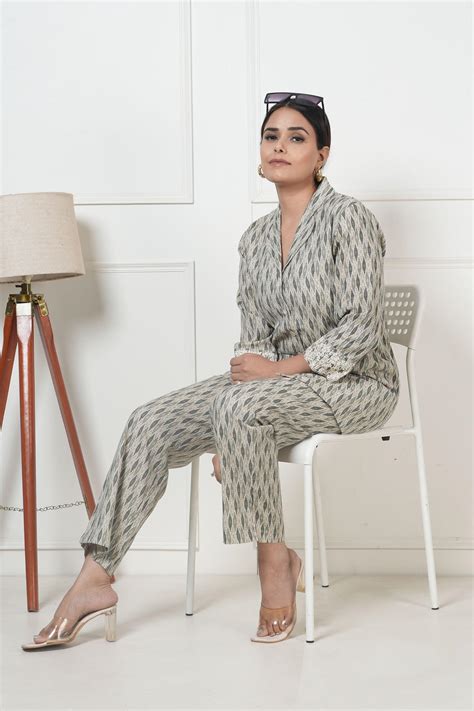 Buy Sage Green Color Co-Ord Set - Where Tradition Meets Modernity ...