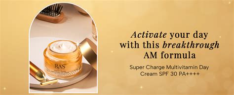 Ras Luxury Oils Super Charge Day Cream with SPF 30 PA++++ Goji Berry ...