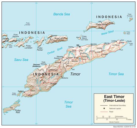 Geographic Map of Timor Leste - country.report