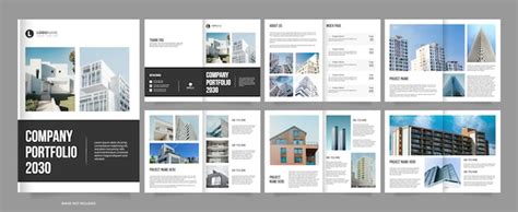 Portfolio d'architecture de l'immobilier modèle de brochure modèle de ...