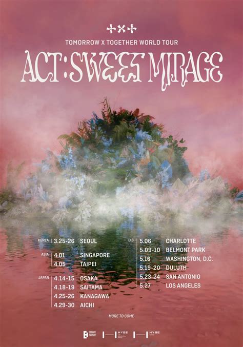 TXT anuncia las primeras paradas de su gira mundial “ACT : SWEET MIRAGE ...