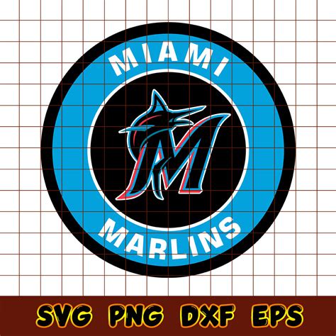 Miami Marlins Circle Logo Svg, Miami Marlins Svg, MLB Logo S | Inspire ...
