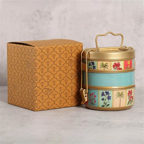 Buy INDIA CIRCUS Blossom Treasure Stainless Steel Lunch Box from India ...