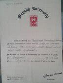 Magadh University — authentication of phd certificate