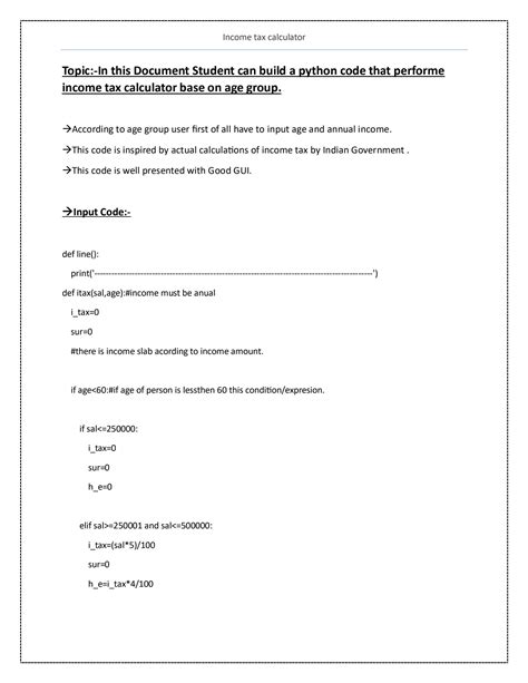 Image result for Using Python for Tax Calculation