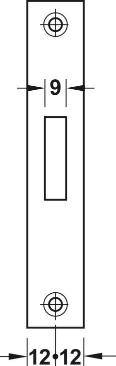 Mortise deadlock, for hinged doors, Startec, grade 3, bathroom/WC - in ...