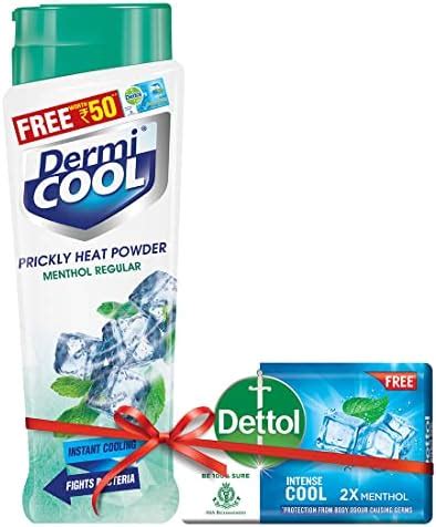 Dermi Cool Menthol Regular Prickly Heat Powder - Pack Of 150G | Dettol ...