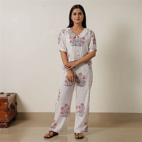 Sanganeri Block Printed Cotton Co-Ord Set 22