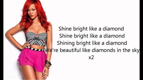 Rihanna - Diamonds [with LYRICS] - YouTube