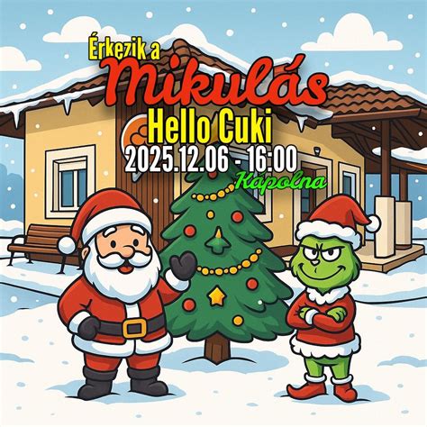 🎅 Mikulás a Hello Cukiban! 🎄, Kápolna, Szabadság Tér 3., Eger, 6 ...