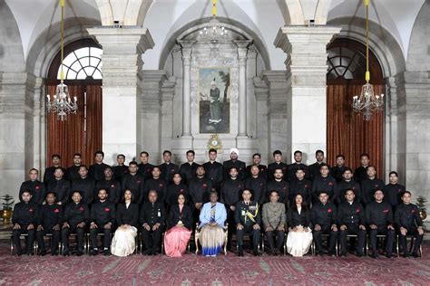 The President of India, Smt. Droupadi Murmu with the Officer Trainees ...