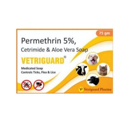 Buy Vetriguard AntiTick & Flea Soap bar 75g(3pc), Permethrin Dog Cat ...