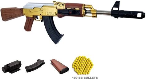 HALO NATION CrossFire Ak47 Gold Sniper Bb Bullet Laser Target Airsoft ...