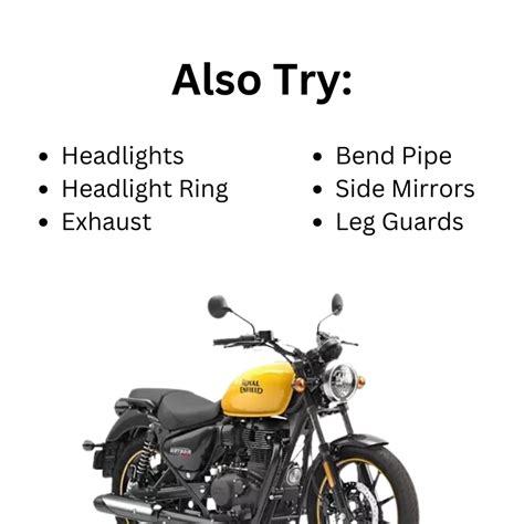 Cosmic Elegance: Royal Enfield Meteor 350cc Complete Accessories Combo ...