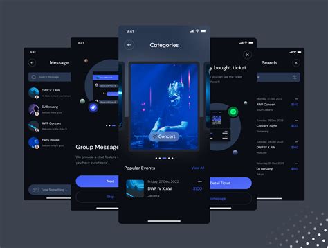 Evento - Event App - UI Kits | Event app, Ui kit, App