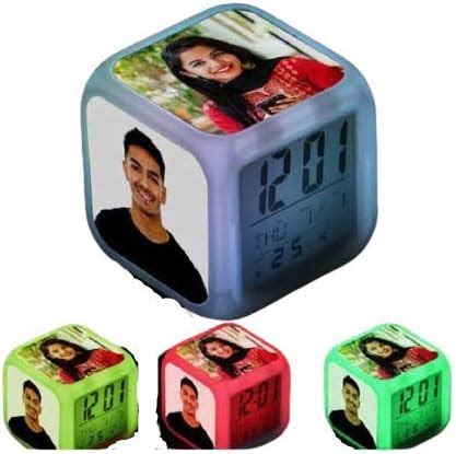 Buy Plastic Personalized/Customized Photo Print Digital Alarm Clock ...