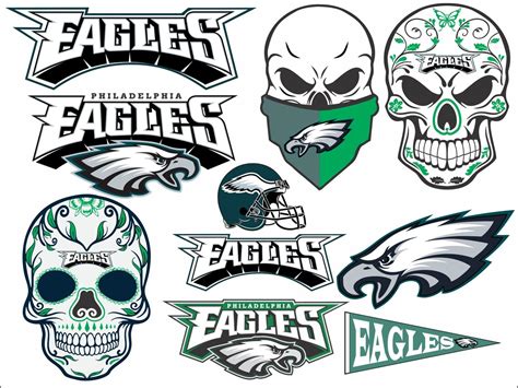 Philadelphia Eagles SVG clipart bunble nfl football vector | Etsy