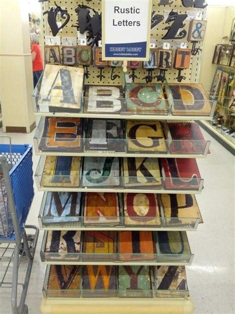 Rustic letters from Hobby Lobby | Rustic letters, Personalized wreaths ...
