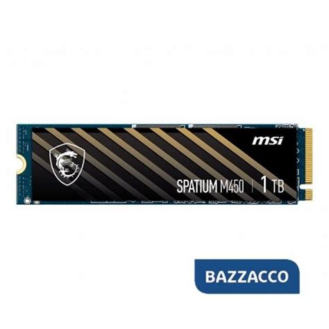 MSI SSD GAMING SPATIUM M450 1TB M2 NVME PCIE 4.0 R/W 3600/3000 MB/S